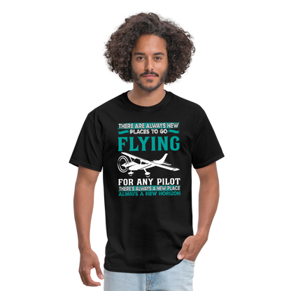 There Are Always New Places - Flying - Unisex Classic T-Shirt - black