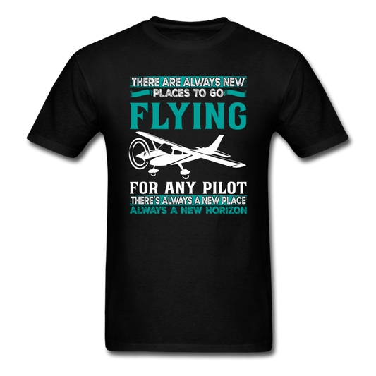 There Are Always New Places - Flying - Unisex Classic T-Shirt - black