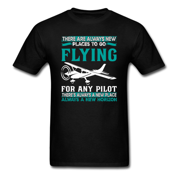 There Are Always New Places - Flying - Unisex Classic T-Shirt - black