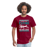 There Are Always New Places - Flying - Unisex Classic T-Shirt - burgundy