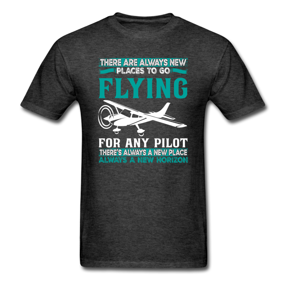 There Are Always New Places - Flying - Unisex Classic T-Shirt - heather black