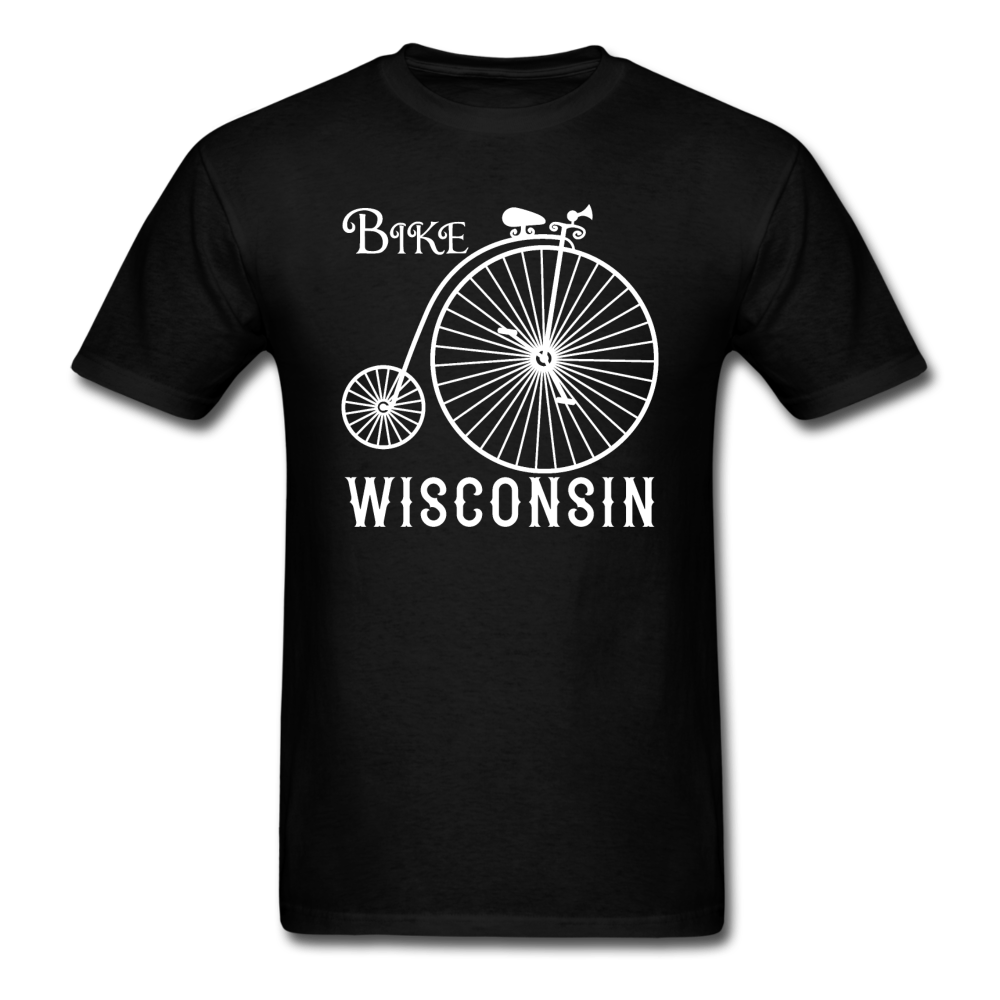 Bike Wisconsin - Vintage - White - Unisex Classic T-Shirt - black