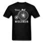 Bike Wisconsin - Vintage - White - Unisex Classic T-Shirt - black