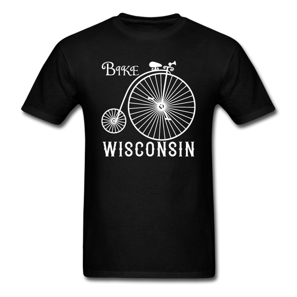 Bike Wisconsin - Vintage - White - Unisex Classic T-Shirt - black
