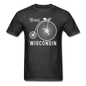 Bike Wisconsin - Vintage - White - Unisex Classic T-Shirt - heather black