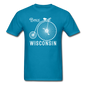 Bike Wisconsin - Vintage - White - Unisex Classic T-Shirt - turquoise