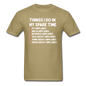 Things I Do In My Spare Time - Airplanes - Unisex Classic T-Shirt - khaki