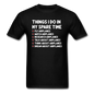 Things I Do In My Spare Time - Airplanes - Unisex Classic T-Shirt - black