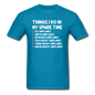 Things I Do In My Spare Time - Airplanes - Unisex Classic T-Shirt - turquoise