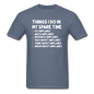 Things I Do In My Spare Time - Airplanes - Unisex Classic T-Shirt - denim