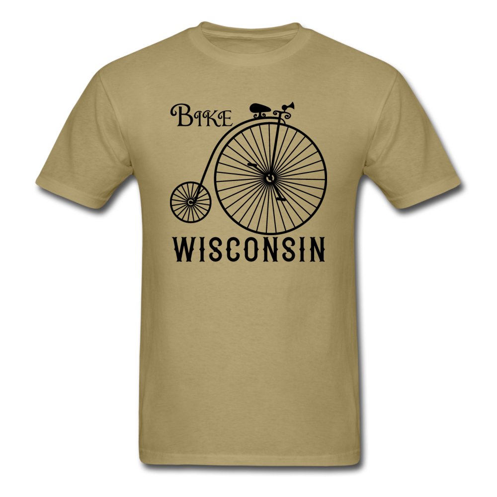 Bike Wisconsin - Vintage - Black - Unisex Classic T-Shirt - khaki