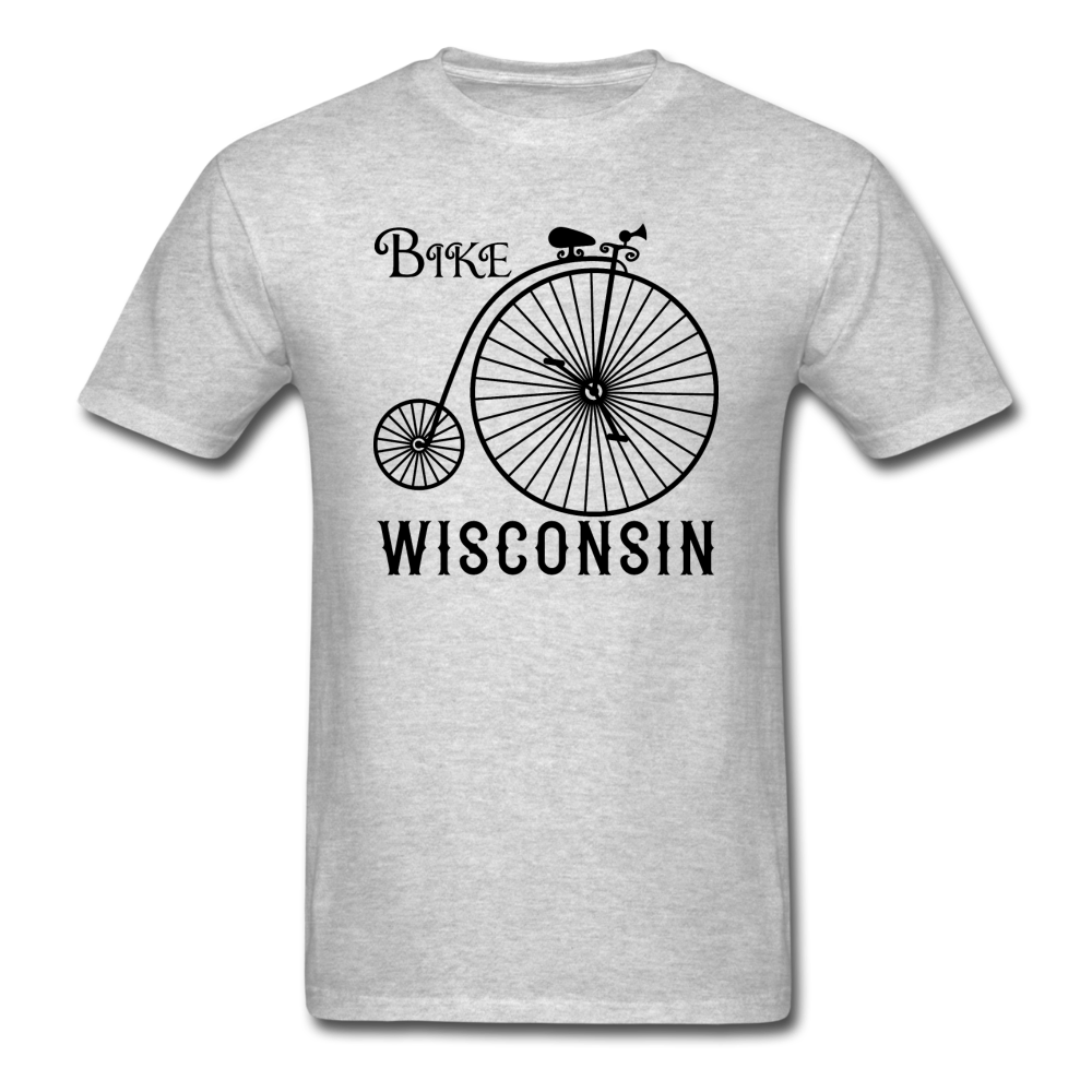 Bike Wisconsin - Vintage - Black - Unisex Classic T-Shirt - heather gray