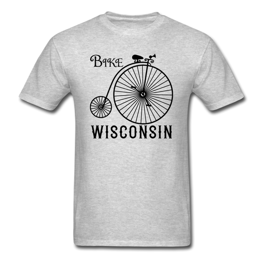 Bike Wisconsin - Vintage - Black - Unisex Classic T-Shirt - heather gray