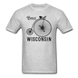 Bike Wisconsin - Vintage - Black - Unisex Classic T-Shirt - heather gray