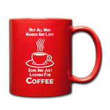 Not All Who Wander Are Lost - Coffee - White - Full Color Mug - red