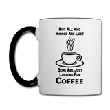 Not All Who Wander Are Lost - Coffee - Black - Contrast Coffee Mug - white/black