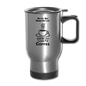 Not All Who Wander Are Lost - Coffee - Black - Travel Mug - silver