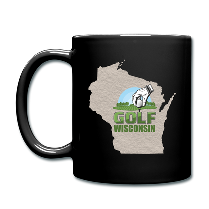 Golf Wisconsin - Tee - Full Color Mug - black