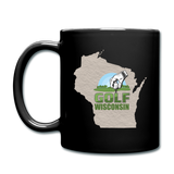 Golf Wisconsin - Tee - Full Color Mug - black