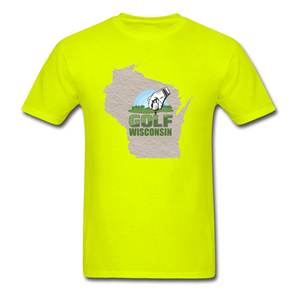 Golf Wisconsin - Tee - Unisex Classic T-Shirt - safety green