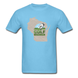 Golf Wisconsin - Tee - Unisex Classic T-Shirt - aquatic blue