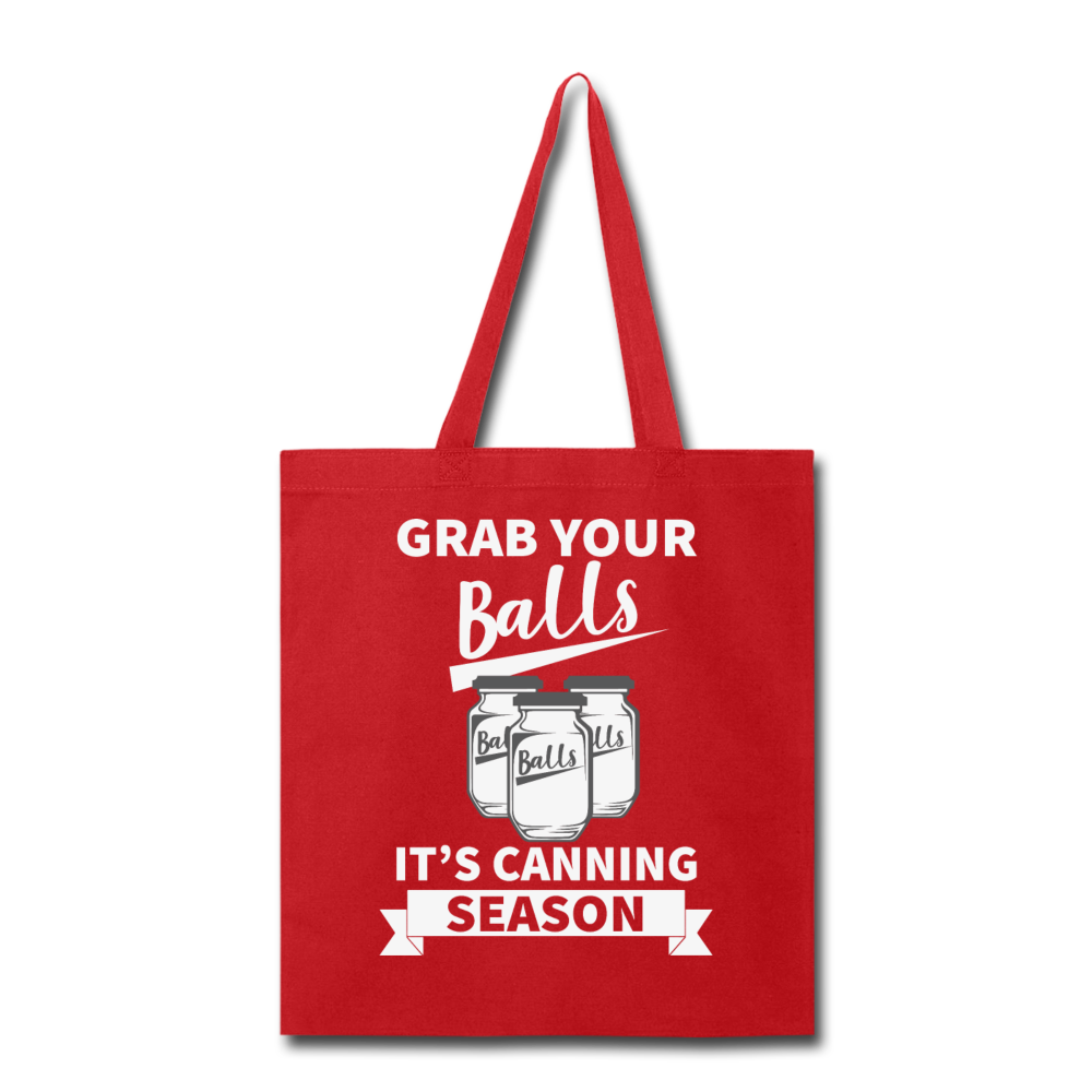 Grab Your Balls - Tote Bag - red