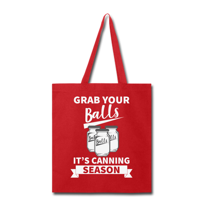 Grab Your Balls - Tote Bag - red