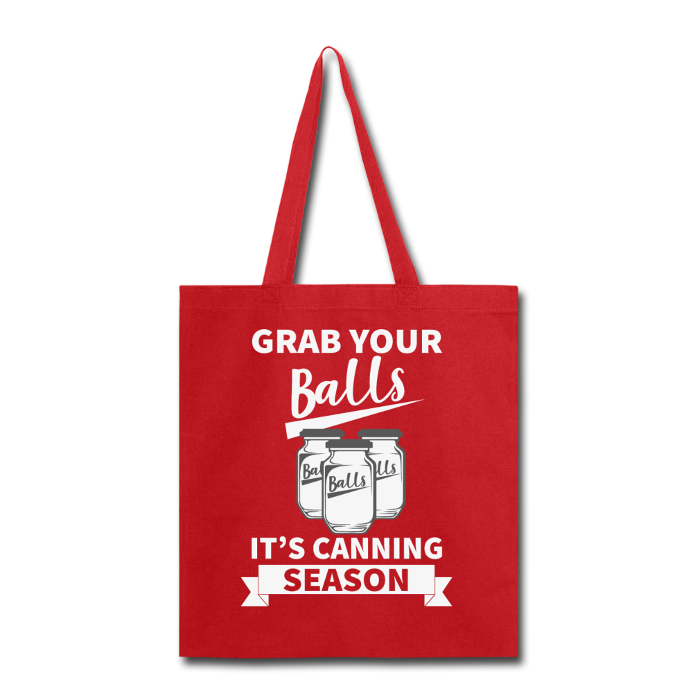 Grab Your Balls - Tote Bag - red