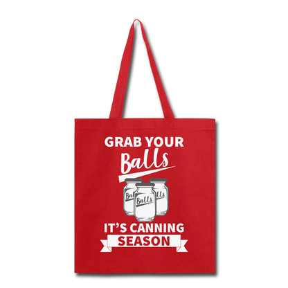 Grab Your Balls - Tote Bag - red