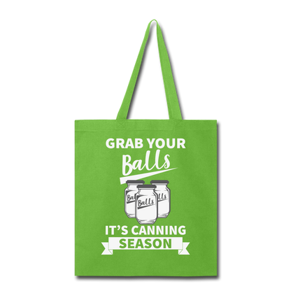 Grab Your Balls - Tote Bag - lime green