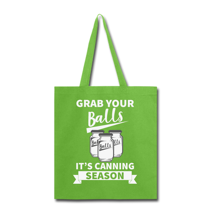 Grab Your Balls - Tote Bag - lime green