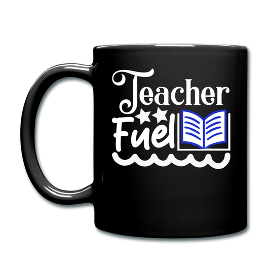 Teacher Fuel - v2 - White - Full Color Mug - black