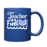 Teacher Fuel - v2 - White - Full Color Mug - royal blue
