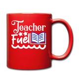 Teacher Fuel - v2 - White - Full Color Mug - red