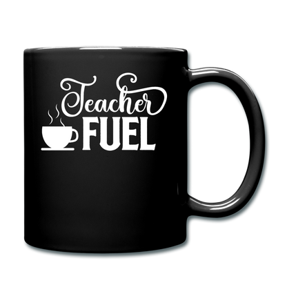 Teacher Fuel - v1 - White - Full Color Mug - black