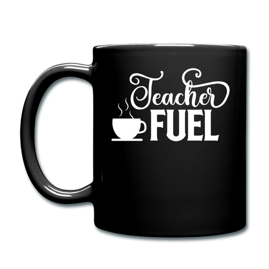 Teacher Fuel - v1 - White - Full Color Mug - black