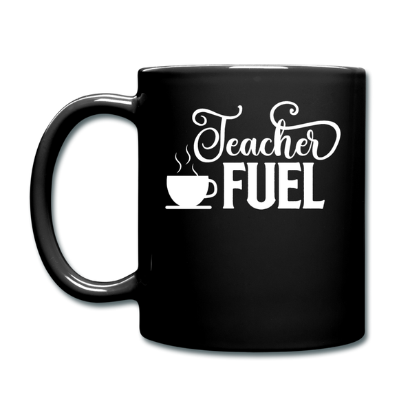 Teacher Fuel - v1 - White - Full Color Mug - black