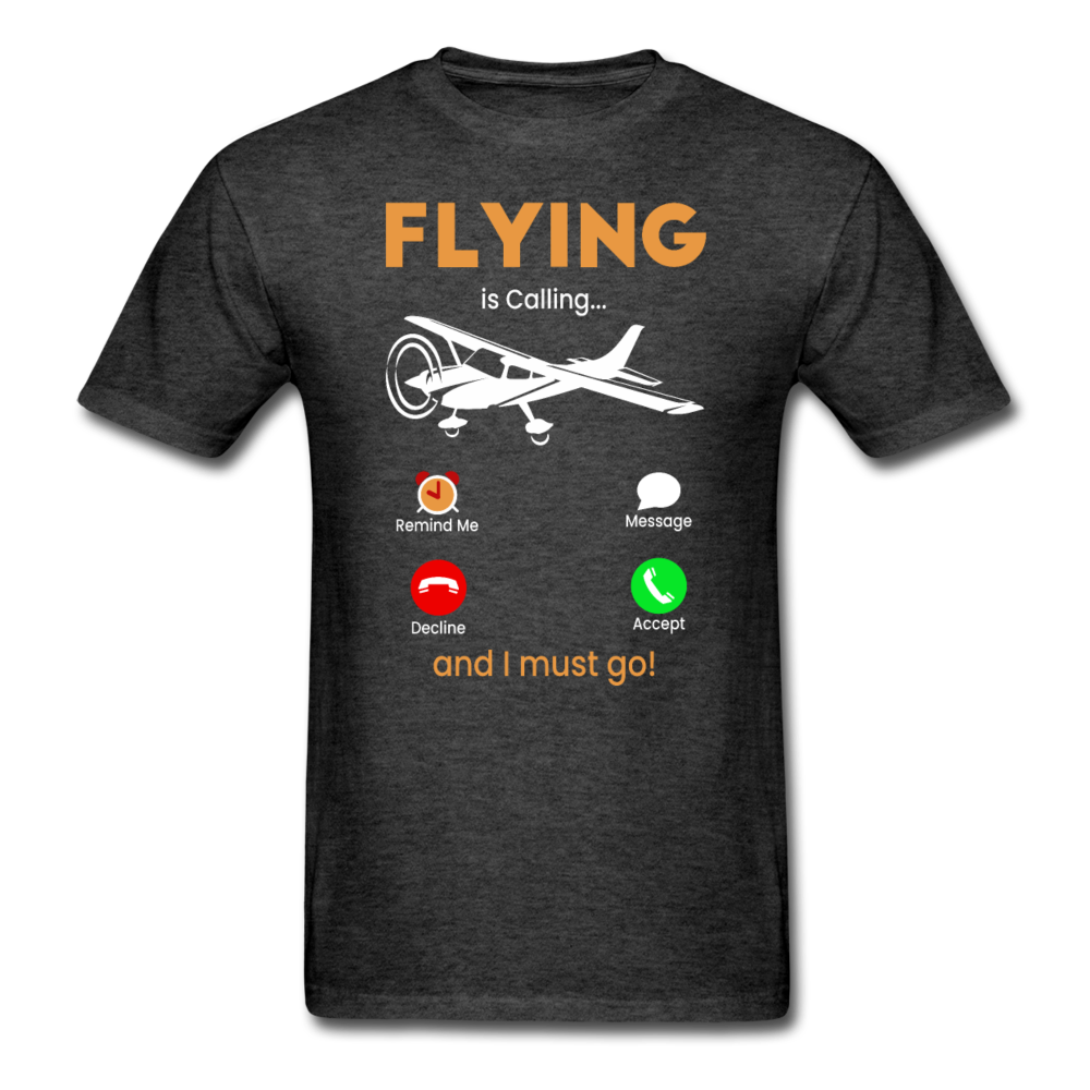 Flying Is Calling - Unisex Classic T-Shirt - heather black