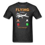 Flying Is Calling - Unisex Classic T-Shirt - heather black