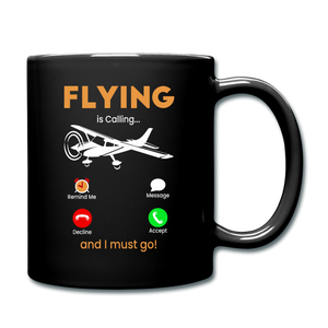 Flying Is Calling - Full Color Mug - black