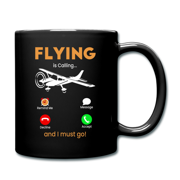 Flying Is Calling - Full Color Mug - black