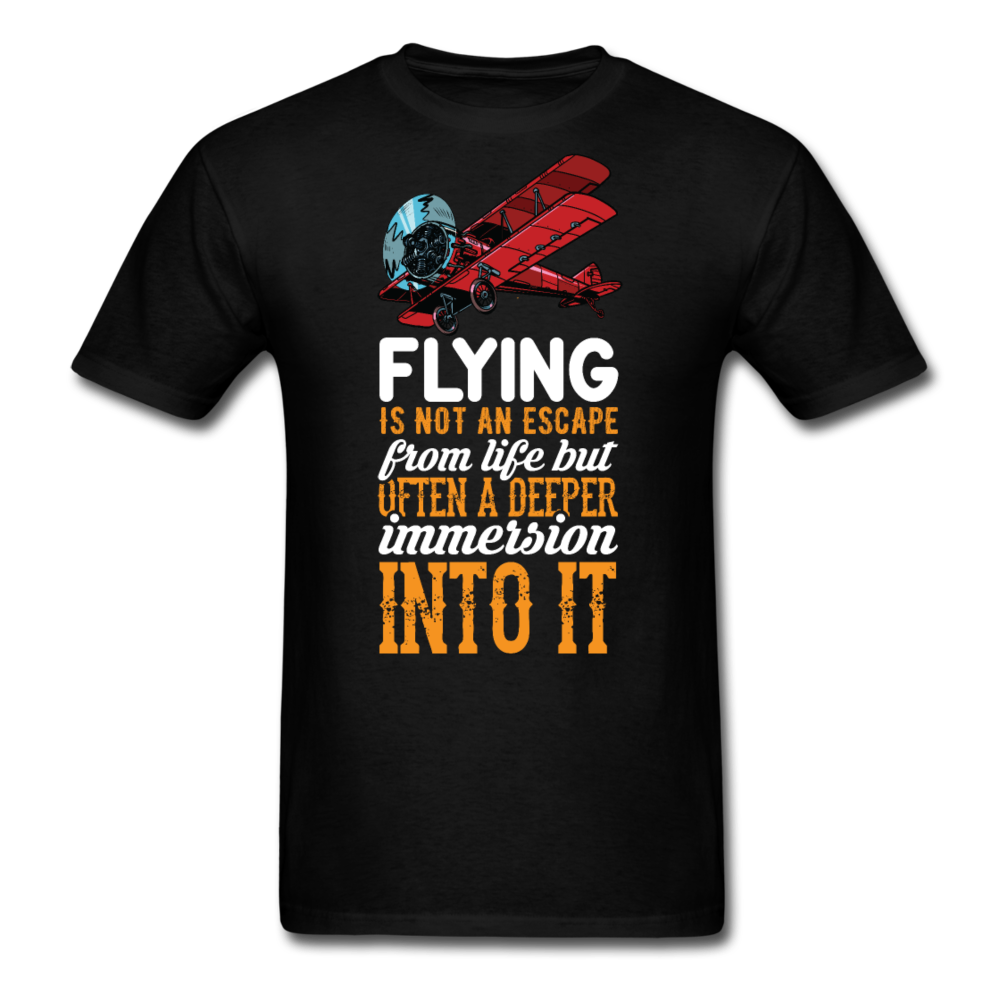 Flying Is Not An Escape From Life - Unisex Classic T-Shirt - black