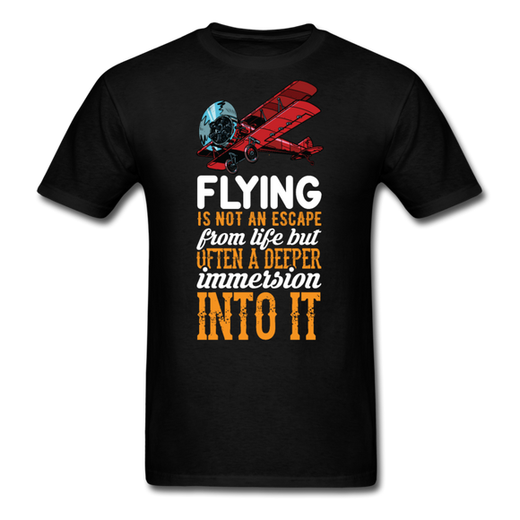 Flying Is Not An Escape From Life - Unisex Classic T-Shirt - black