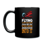 Flying Is Not An Escape From Life - Full Color Mug - black