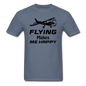 Flying Makes Me Happy - Black - Unisex Classic T-Shirt - denim