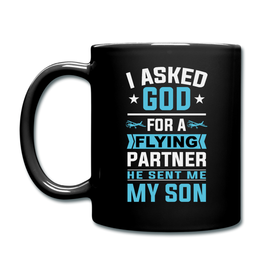 Flying Partner - Son - Full Color Mug - black