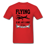 Flying - Way of Life - Black - Unisex Classic T-Shirt - red