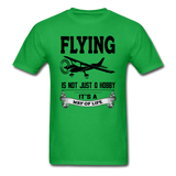 Flying - Way of Life - Black - Unisex Classic T-Shirt - bright green