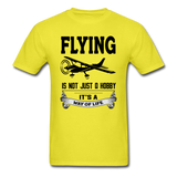 Flying - Way of Life - Black - Unisex Classic T-Shirt - yellow