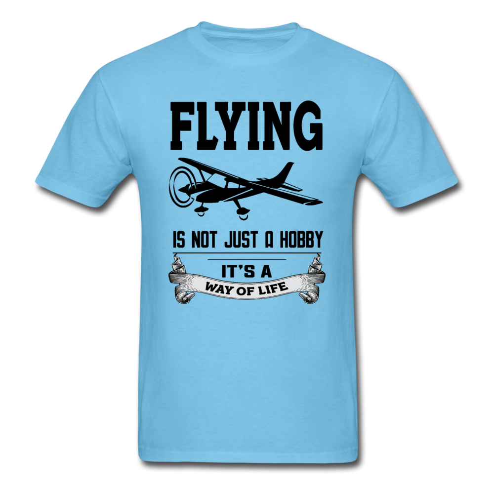 Flying - Way of Life - Black - Unisex Classic T-Shirt - aquatic blue